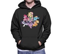 My Little Pony The Ponies Together Men's Hooded Sweatshirt Black