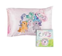 My Little Pony Unicorn Beauty Silky Satin Standard Reversible Pillowcase & Eye Mask Set, 20x30, for Hair and Skin, (Officially Licensed Product) by Franco Collectibles