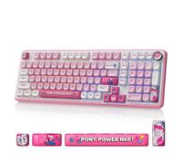 My Little Pony Wireless Mechanical Keyboard - 101 Keys RGB Gaming Keyboard with Custom Linear Switches, Hot-Swap & Knob Control, Triple Connection (BT5.0/USB-C/2.4GHz), Ergonomic for Work & Gaming