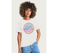 My Little Pony Women's Firefly SmileCircleRleaxed Fit T-Shirt in White | Size: XL My Little Pony White XL