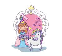 My Little Princesses: A very classic , simple yet very easy to color with animals .