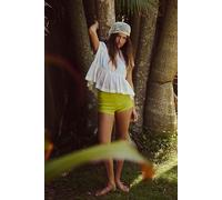 My Little Stretch Linen Micro Shorts by free-est at Free People in Sprouts, Size: Large - female
