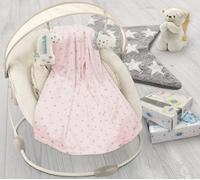 My Little World Gentle Plush Faux Fur Boxed Blanket - Machine Washable And Ideal For Sofa, Bed, Couch, 120Cm X 150Cm - Pink