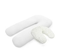 My Little World Pregnancy Body Pillow Nursing Pillow for Sleeping Back and Neck Support and Breast Feeding Widgy Pillow Multi Purpose Use (BODY & WIDGY PILLOW SET, OPTION 1)