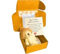 My Little Worry Bear in a Box, 2025 New Handmade Mini Plush Teddy Bear in Box,Pocket Hug Plush Toys, Mini Stuffed Worry Tiny Bear, Gifts Lover Friend Couple for Children Women (White)