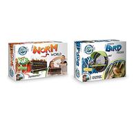 My Living World LW102 Interplay Worm World, Mixed & LW105 Window Bird Feeder, Multicolor