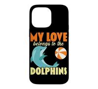 My Love Belongs To The Dolphin Sea Creature Marine Biology Case for iPhone 14 Pro Max