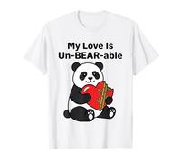My Love is Un-Bear-able Funny Panda Valentine Hear T-Shirt