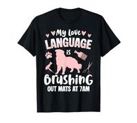 My Love Language is Brushing Dog Groomer T-Shirt