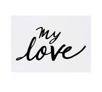 'My Love' Temporary Tattoo - Water Resistant, Skin-Safe, Non-Toxic Transfer (TO00080145)