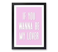 My Lover Typography Framed Print | A2 Black Framed Wall Art | Ready to Hang | Modern Positive Affirmations Picture | Living Room Bedroom Lounge Office