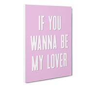 My Lover Typography Quote Canvas Print | Gallery Wrapped 30mm Frame Wall Art | 24x16 inches | Ready to Hang | Modern Typography Picture | Living Room Bedroom Lounge Office