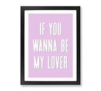 My Lover Typography Quote Framed Print | A4 Black Framed Wall Art | Ready to Hang | Modern Positive Affirmations Picture | Living Room Bedroom Lounge Office