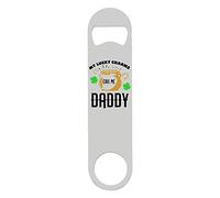 My Lucky Charms Call me Daddy [Pot of Gold] bar Blade with Printed Steel Bottle Opener - White Double Sided Print
