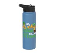 My Lucky Charms Call me Mom - St. Patrick's Day Stainless Steel Insulated Water Bottle