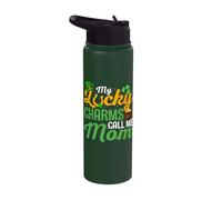 My Lucky Charms Call me Mom - St. Patrick's Day Stainless Steel Insulated Water Bottle