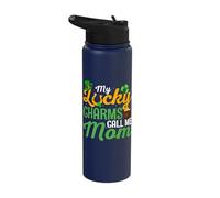 My Lucky Charms Call me Mom - St. Patrick's Day Stainless Steel Insulated Water Bottle