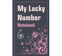 My Lucky Number 6 NoteBook: Notebook with fond florale, 120 pages Notebook, You Will Find Blank Pages And Others With A Line Plot