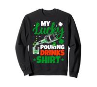 My Lucky Pouring Drinks Shirt - St Patricks Day Bartender Sweatshirt
