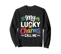 My Lucky Shamrock Charms Call Me Funny Irish Holiday Sweatshirt