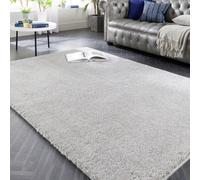 My Lux Luxurious Shaggy Silver 160Cm X 230Cm Washable Rug