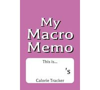 My Macro Memo: A Daily Calorie Tracker for Fitness and Wellness