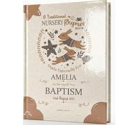 My Magic Name Personalised Baptism Keepsake Gift Book of Classic Nursery Rhymes To Treasure Forever. Especially Made For A Child's Baptism Day