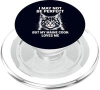 My Maine Coon Loves Me Funny Gentle Giant Cat Mom PopSockets PopGrip for MagSafe