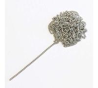 MY Mama Handmade Workshop Extra Thin Chain, Approx. 0.04 inch (1 mm), 3.3 ft (1 m), Accessory Parts, Gel, Nails, Resin (Silver)