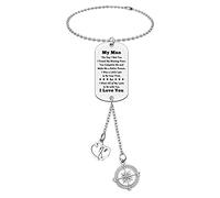 My Man Gifts I Love You Gifts for Boyfriend Husband Fiance Car Mirror Hanging Accessories for Men Anniversary Christmas Birthday Wedding Valentines Day Gifts for Him