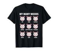 My Many Moods Opossum Chart Overstimulated Chaos T-Shirt