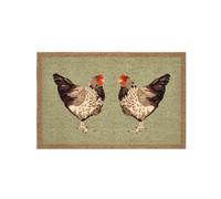 My Mat Chickens Nylon Indoor Pattern Washable Doormat for Hallway, Kitchen, Front Door 50x75cm