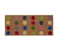 My Mat Coir Spots Insert, Perfect for Indoor and Outdoor Use, Large Welcome Mat for Front Door, Entryway and Patio 23x53cm