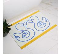 My Mat Dip&drip Nylon Printed Bathroom Linear Ducks 50X75Cm Mat