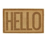 Hello Coir Doormat Multi-Coloured