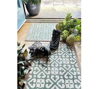My Mat Harlequin Tile Doormat/Runner Green