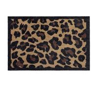 My Mat Nylon Indoor Pattern Leopard Border Washable Doormat for Hallway, Kitchen, Front Door 50x75cm