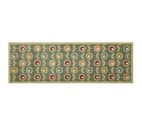 My Mat Nylon Indoor Pattern Multi Floral Sage Washable Runner for Hallway, Kitchen, Front Door 50x75cm