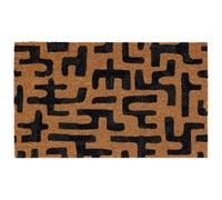 My Mat Printed Coir Abstract Maze Doormat, Perfect for Indoor and Outdoor Use, Large Welcome Mat for Front Door, Entryway and Patio 45x75cm