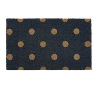 MY MAT Printed Coir Doormat, Perfect for Indoor and Outdoor Use, Large Welcome Mat for Front Door, Entryway and Patio (Polka Dot)