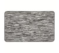 My Mat Stain Resistant Charcoal Broken Stripe Door Mat, 50x75cm