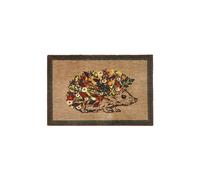 My Mat Washable Nylon Floral Hedgehog Indoor Mat | Size: 50 cm x 75 cm My Mat Multicolor 50 cm x 75 cm