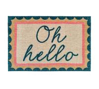 My Mat Washable Nylon Patterned Doormat - Oh Hello - 50 x 75cm