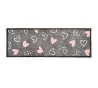 My Mat Welcome Hearts Grey Runner, 50x150cm