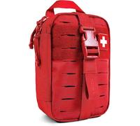My Medic MyFak Mini First Aid Kit - Small and Lightweight for Camping Hiking and Backpacking - IFAK with 70 Items - HSA/FSA Eligible Great for Travel - Red