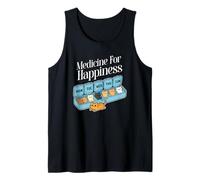 My Medicine for Happiness Called Cats Every Day, kitte,n cat Tank Top