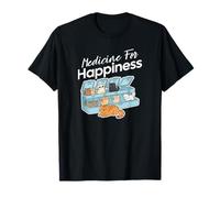 My Medicine for Happiness Called Cats Every Day, Kitten cat T-Shirt