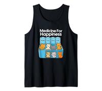 My Medicine for Happiness Called Cats Every Day, Kitten cat Tank Top