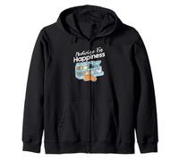 My Medicine For Happiness Called Cats every day, kitten cat Zip Hoodie