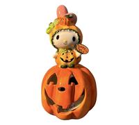 My Melody is A Pumpkin Patch Candle House, 4.25" L x 4" W x 7.325" H Created by Blue Sky Clayworks